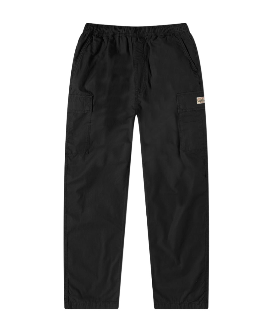 Stussy Logo Beach Casual Pants In Black