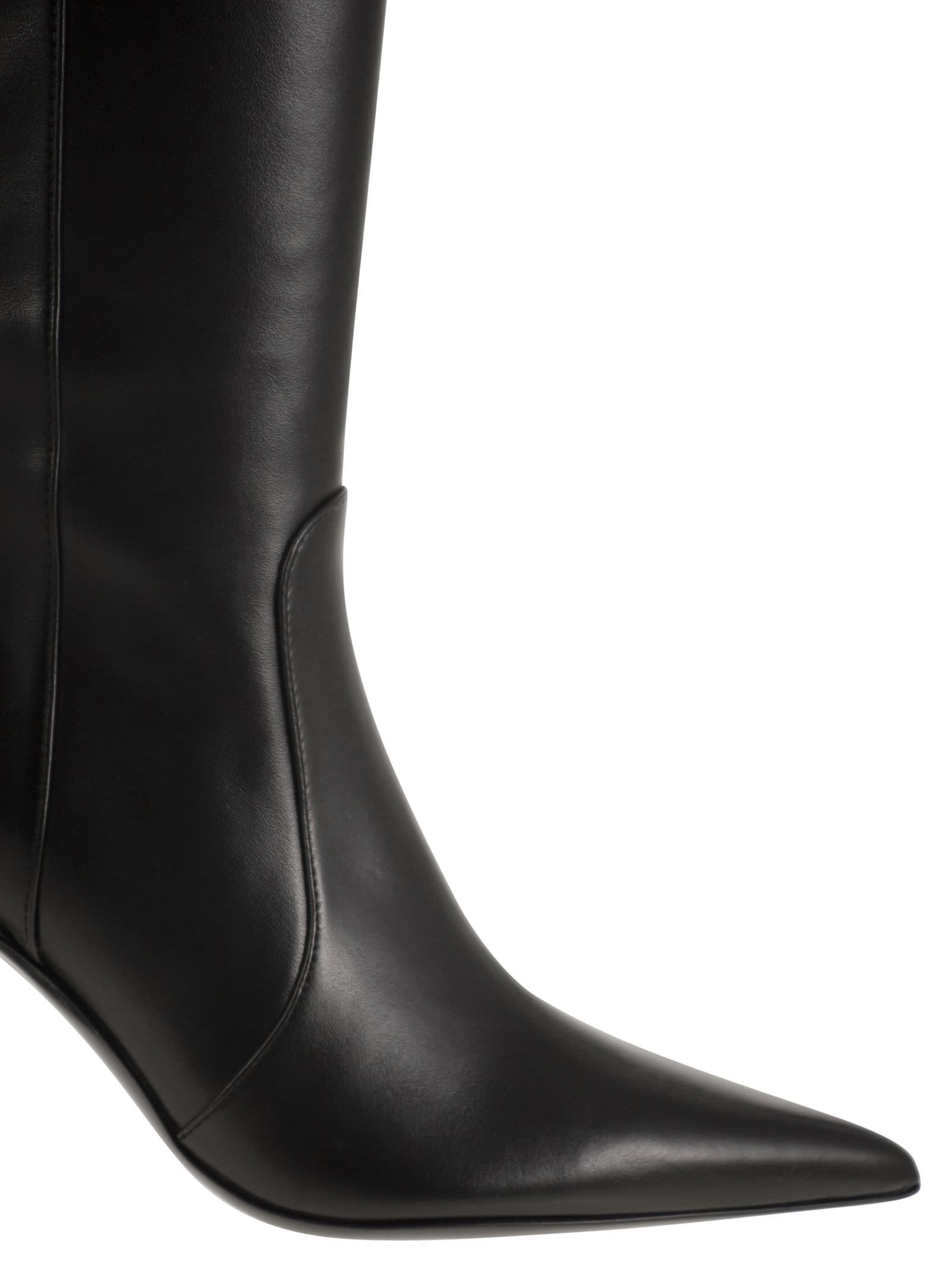Stuart Weitzman Vinnie - Leather Boots In Black