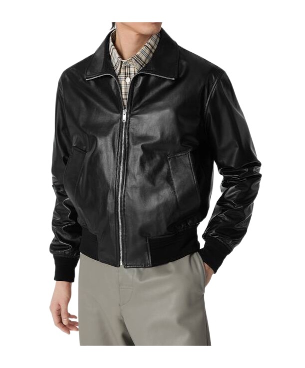 Bottega Veneta Nappa Leather Coat With Classic Collar
