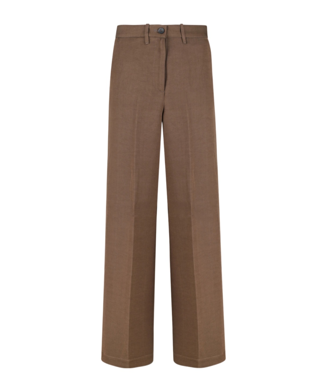 Shop Nine In The Morning Pressed-crease Trousers
