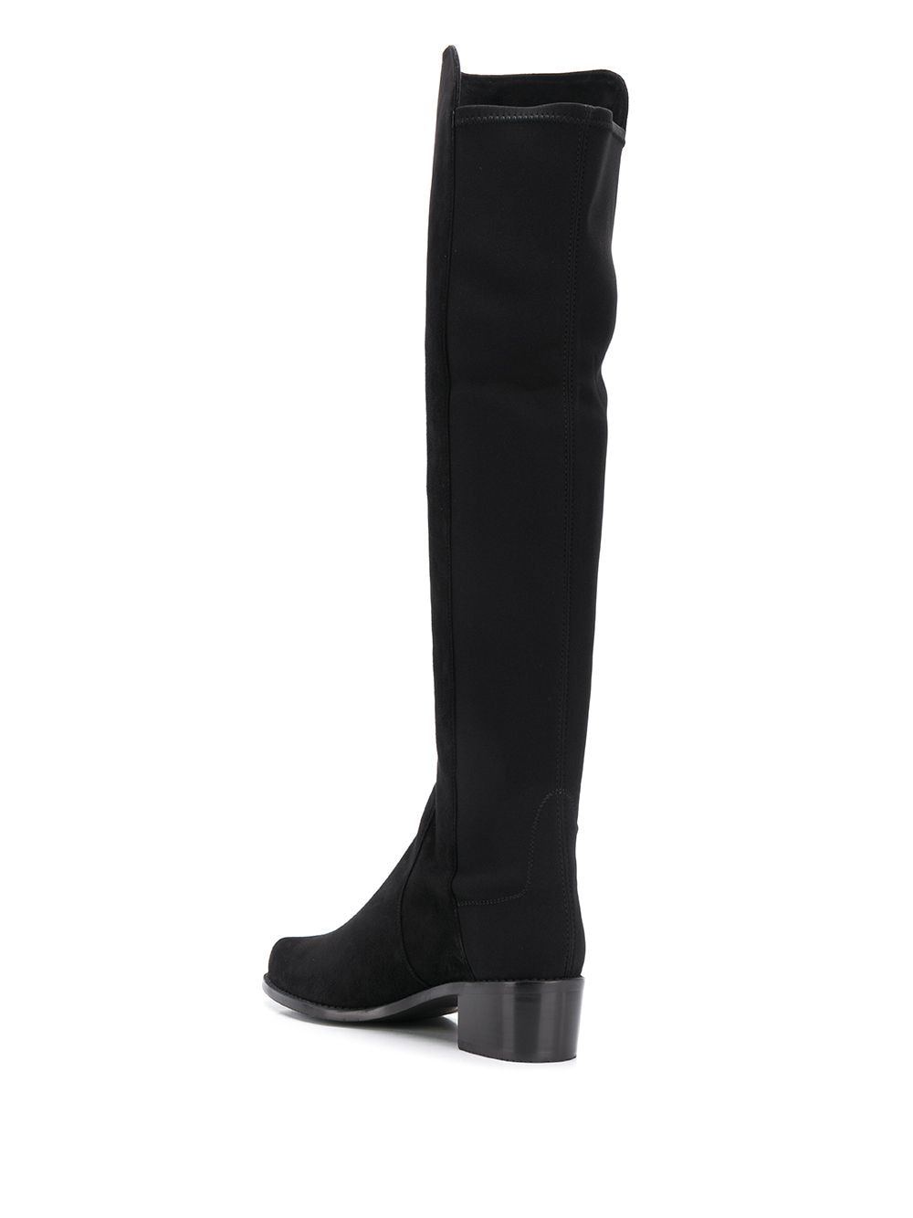 Stuart Weitzman Reserve Suede Over-the-knee Boot In Black