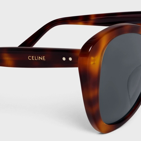 Celine Geometric Frame Sunglasses In Gray