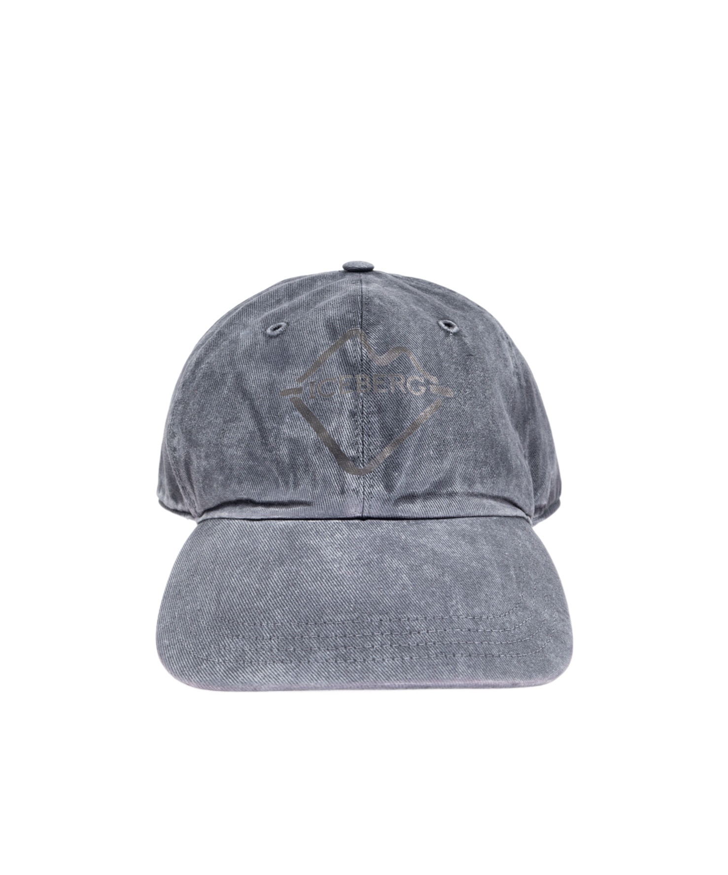 Iceberg Logo-print Cap In Gray