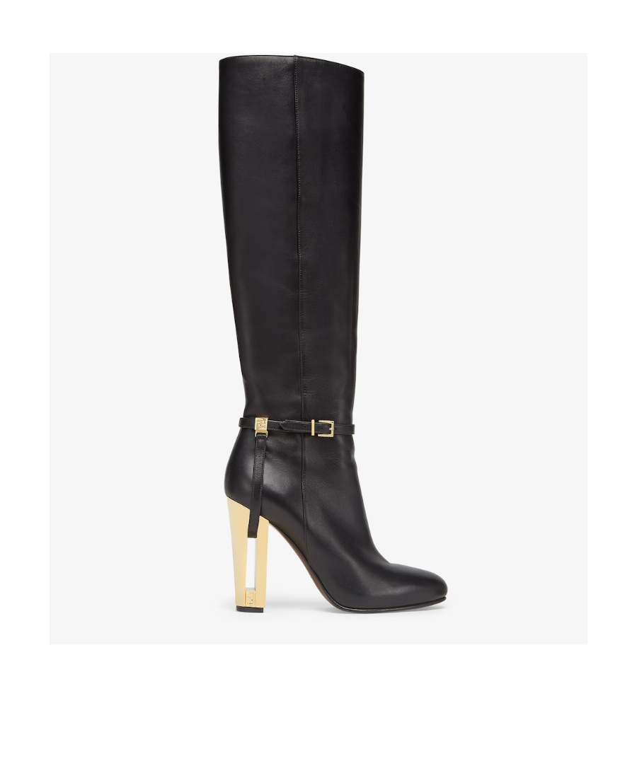 Fendi Delfina High-heeled Boots In Black