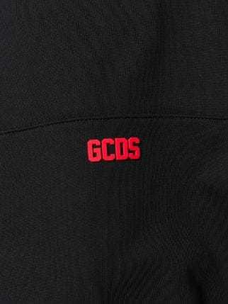 Shop Gcds Logo Hooded Sweater In Black