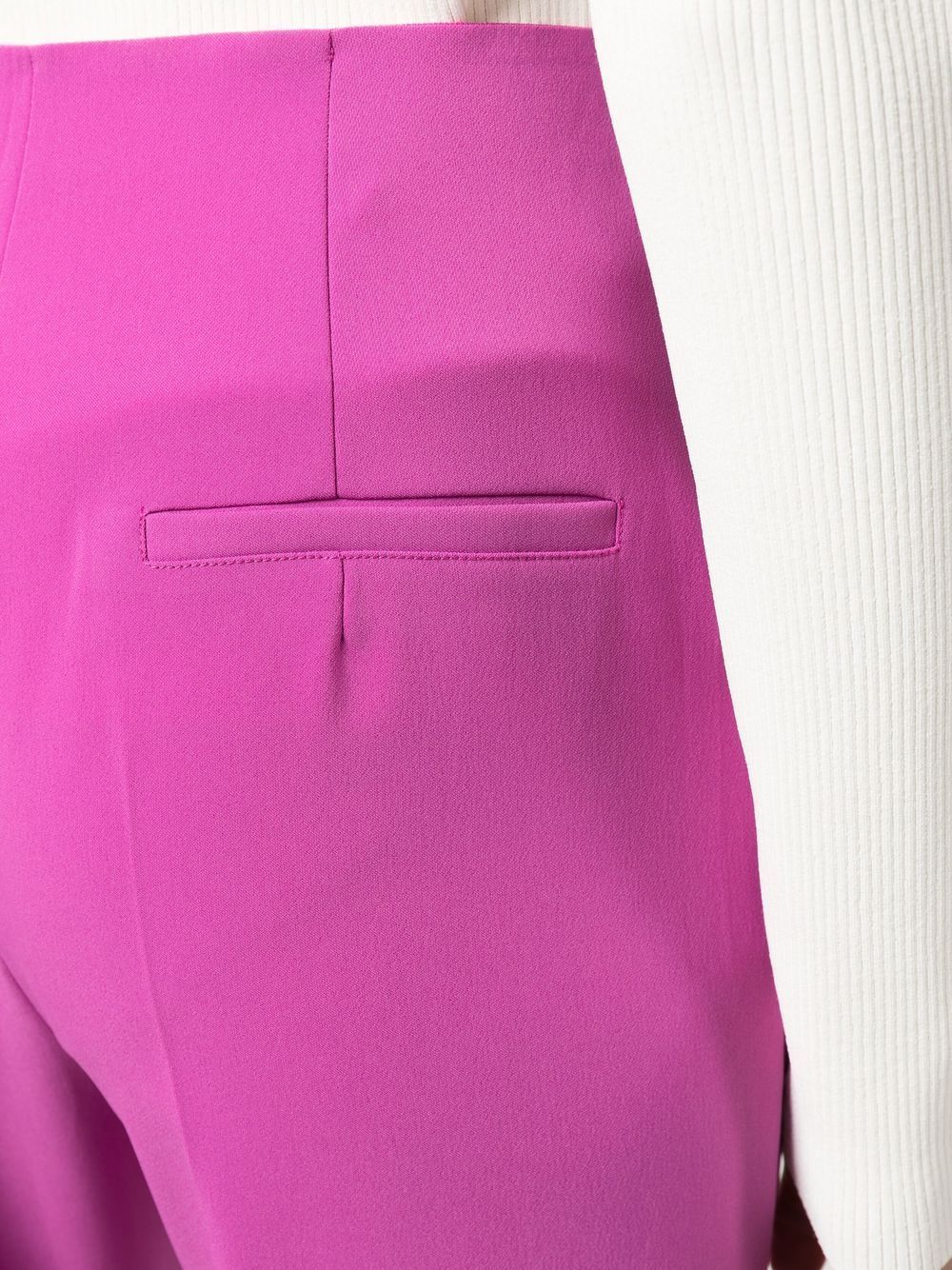 Patrizia Pepe Cropped Tailored Trousers In Pink