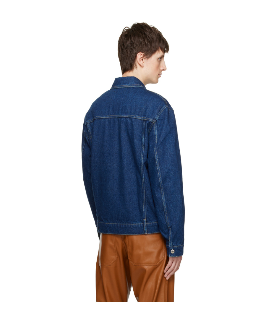 Nanushka Classic Denim Jacket In Blue
