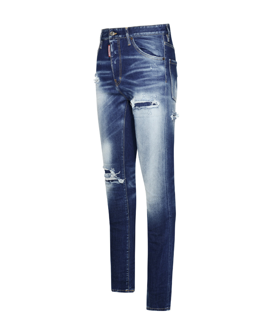Dsquared2 Cool Guy Distressed Skinny Jeans In Blue