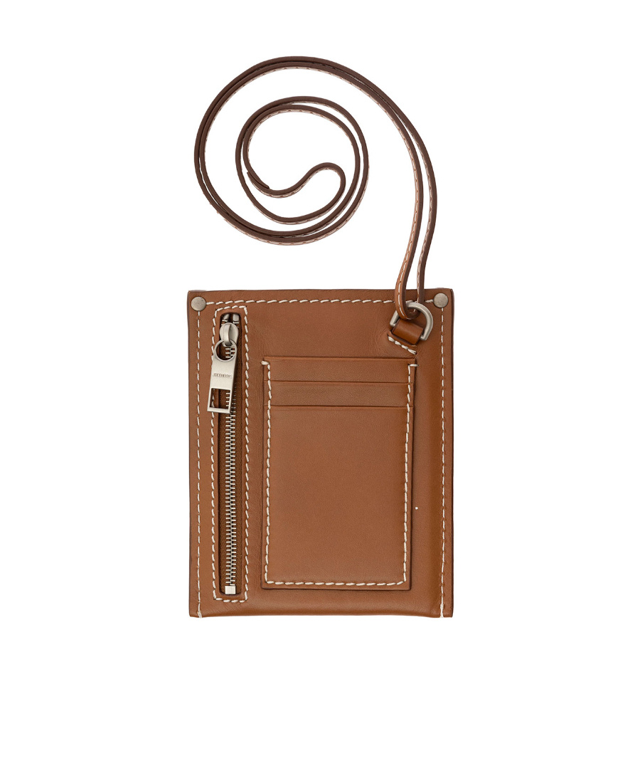 Jacquemus Le Porte Poche Meunier Leather Wallet In Brown