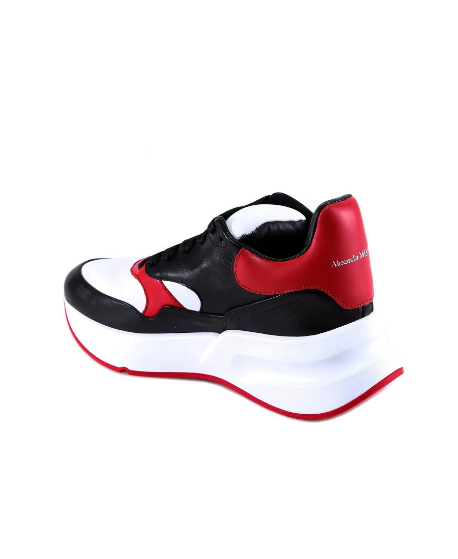 Alexander Mcqueen Logo Color Casual Sports Shoes In Black