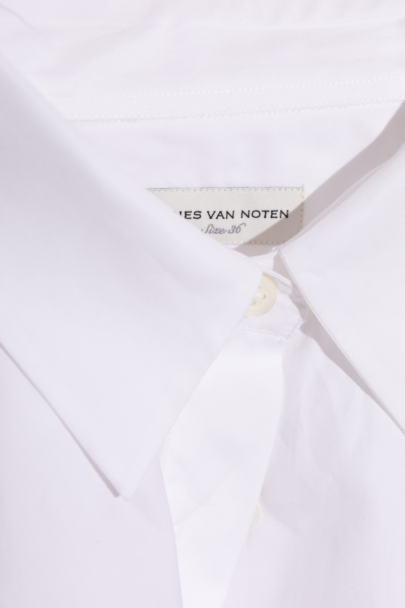 Dries Van Noten Long-sleeved Shirt In White