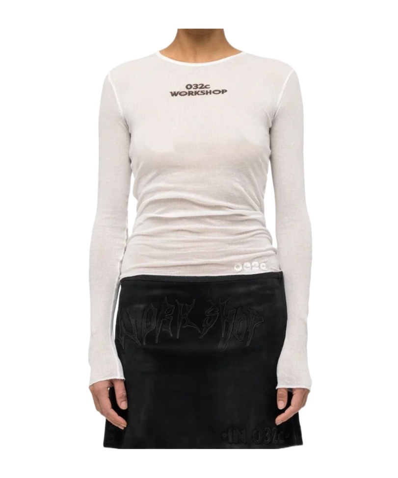 032c Long-sleeved T-shirt In White