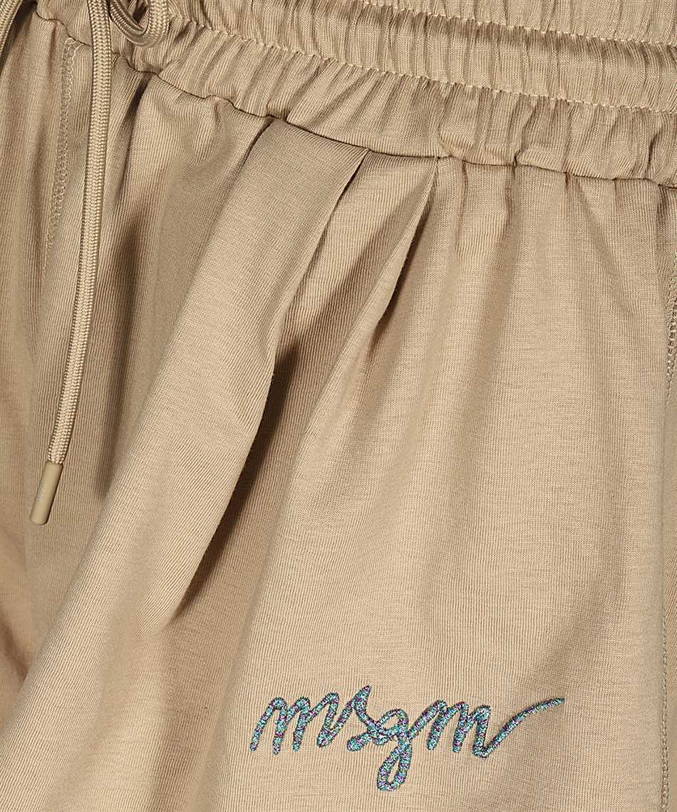 Msgm Rope Bermuda Shorts In Nude