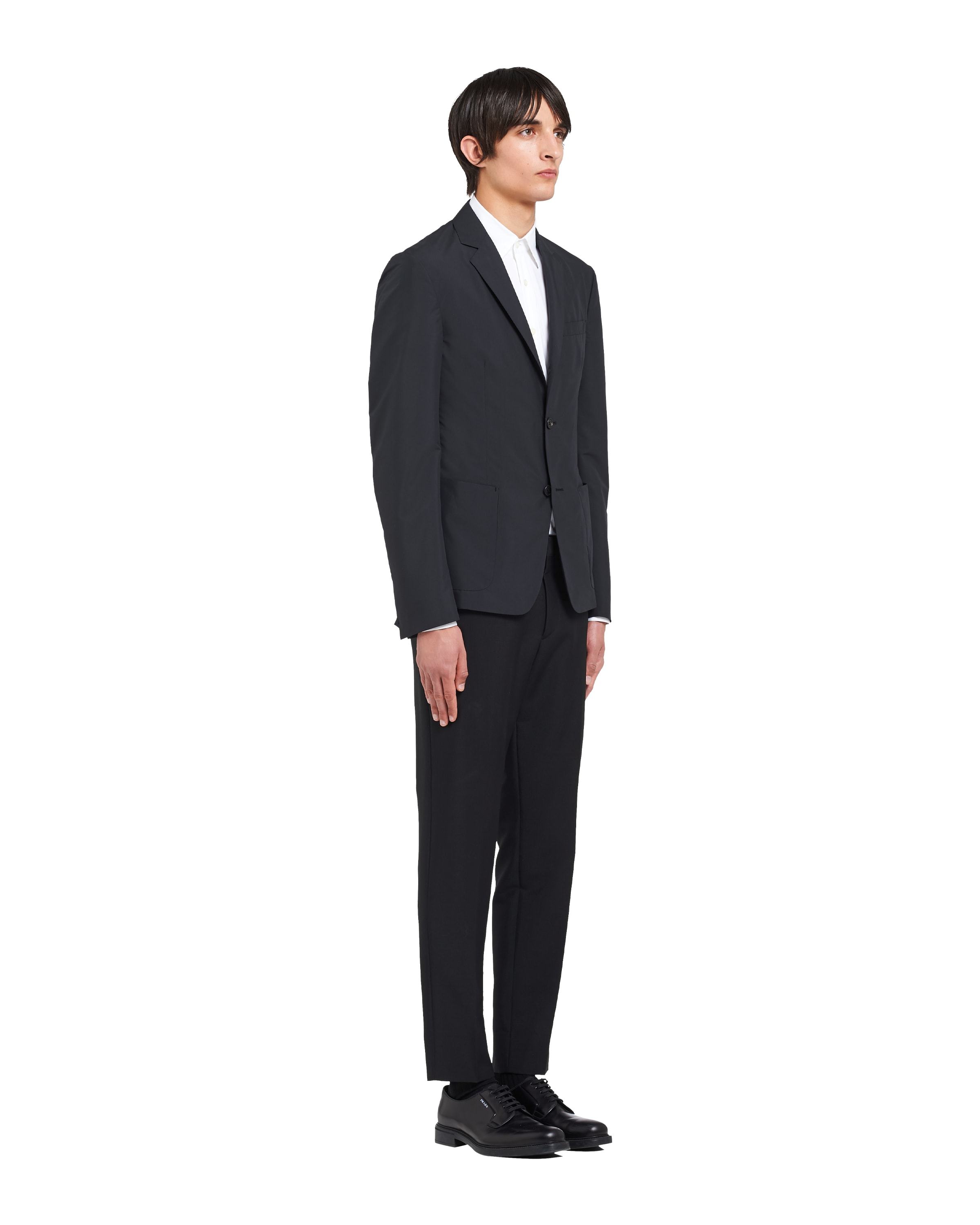 Prada Single-breasted Suit Jacket In Black