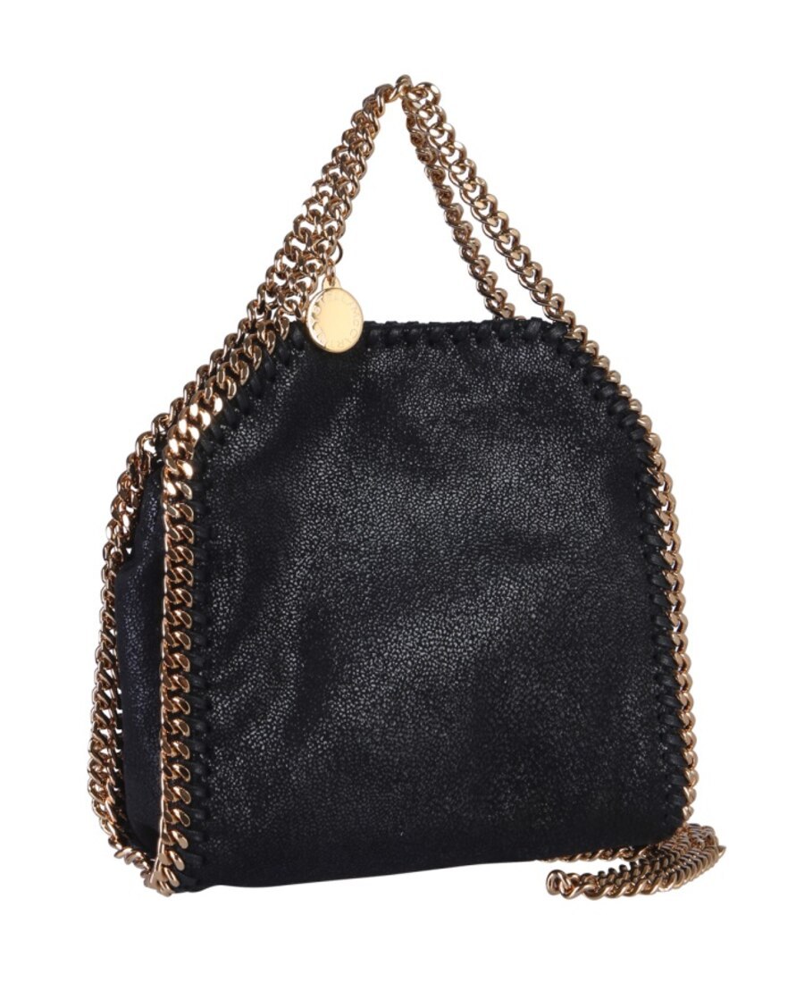 Stella Mccartney Tiny Falabella Tote Bag In Black
