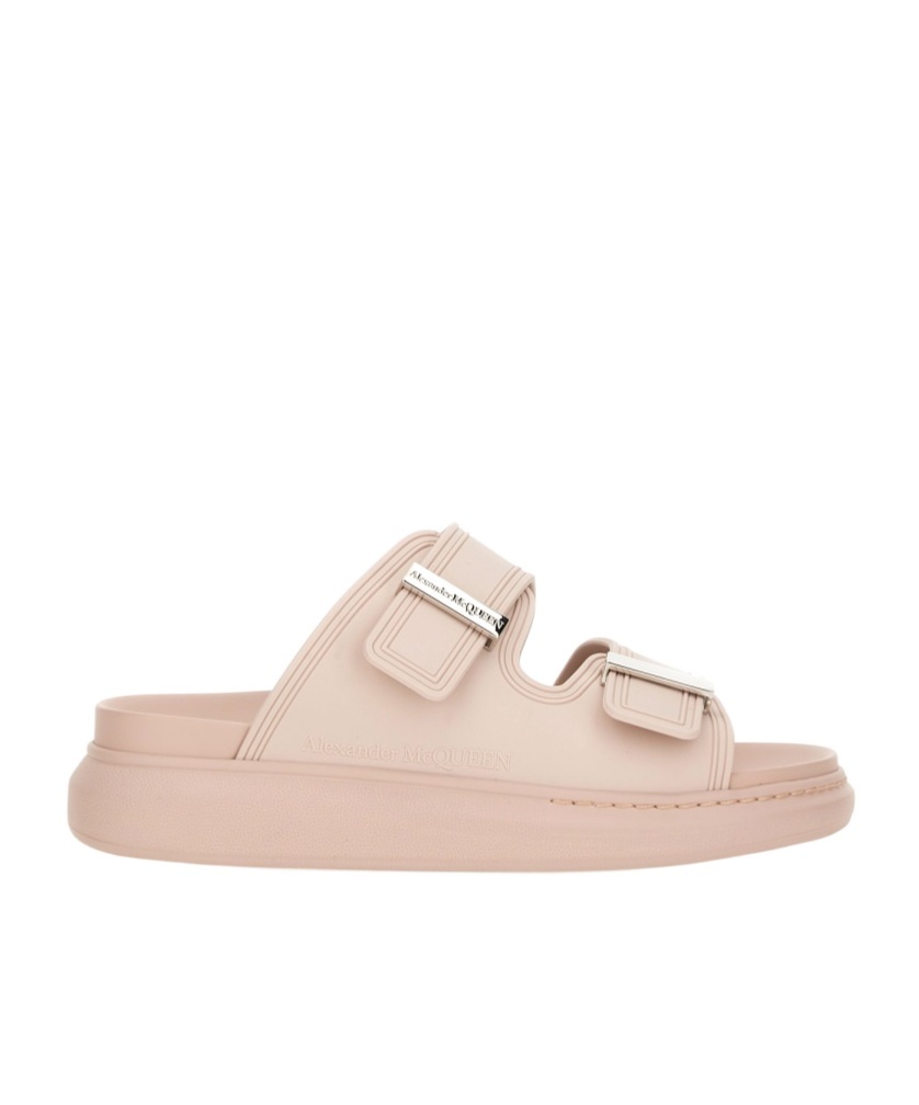 Alexander Mcqueen Oversize Hybrid Sandal In Nude