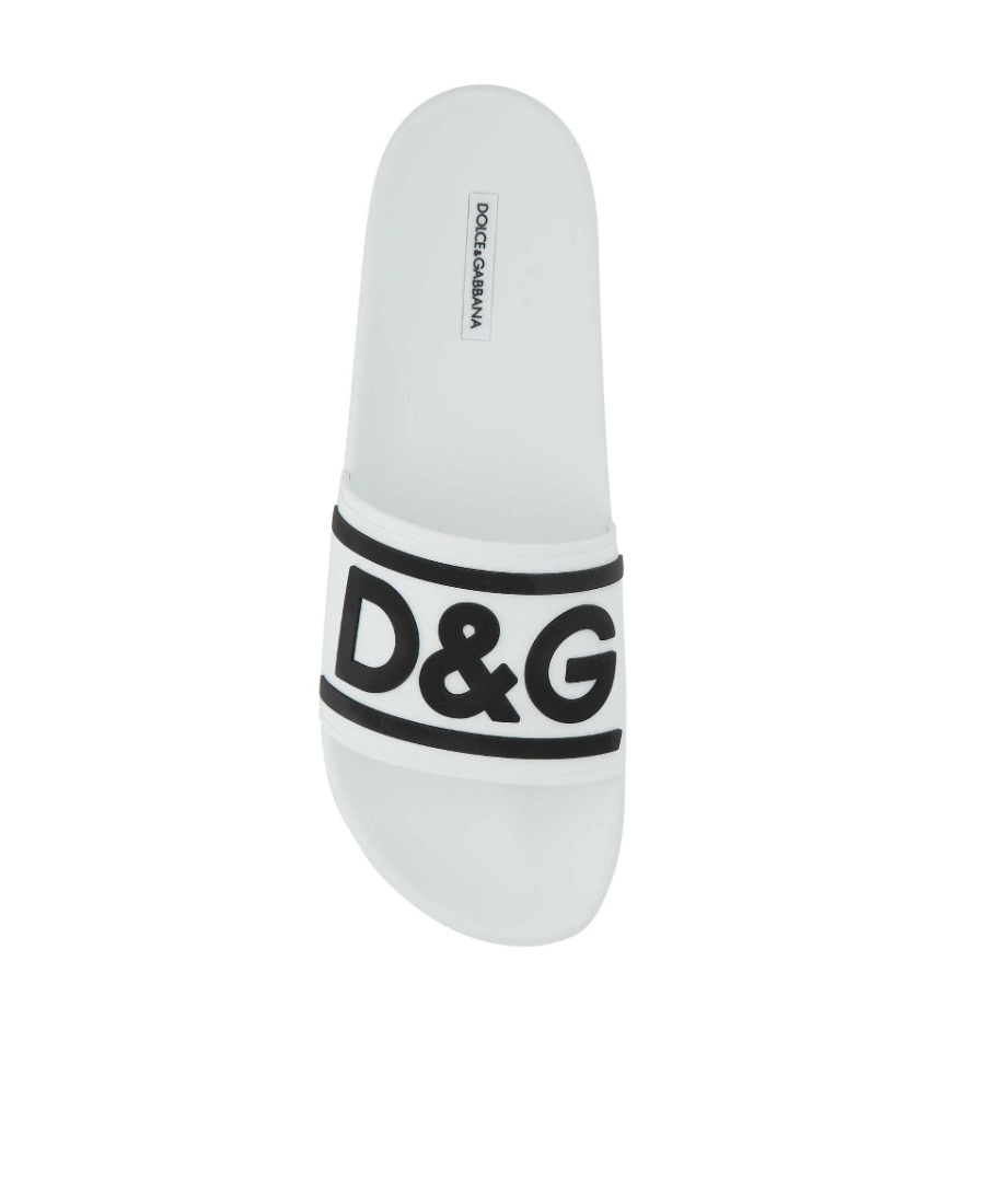 DOLCE & GABBANA LOGO-EMBOSSED SLIDES
