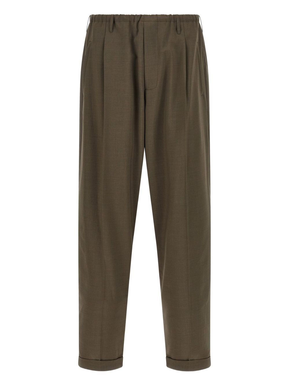Magliano Tailored Trousers With Pleats And Pockets In Brown