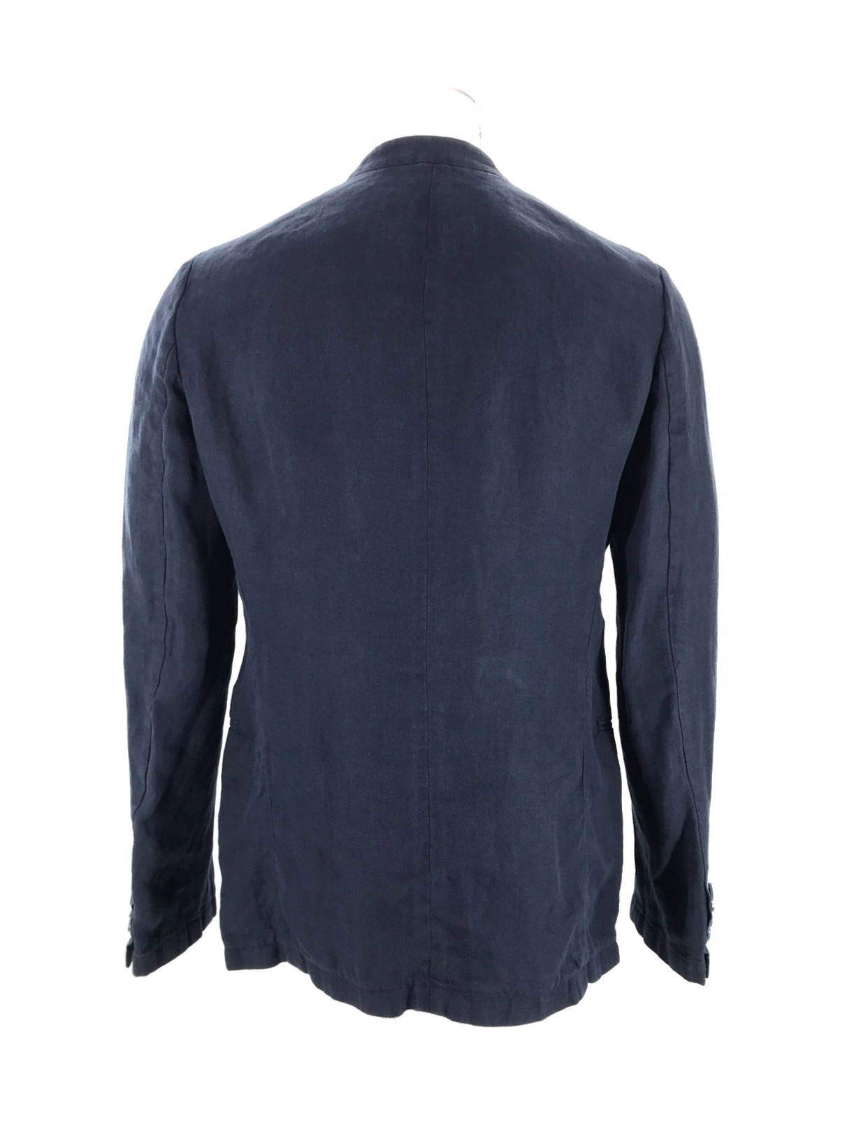 Armani Collezioni Long-sleeved Casual Jacket With Standing Collar In Black
