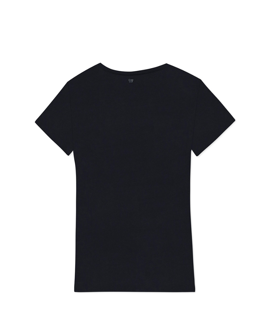 Weekend Max Mara T-shirt With Round Neck And Short Sleeves In Black