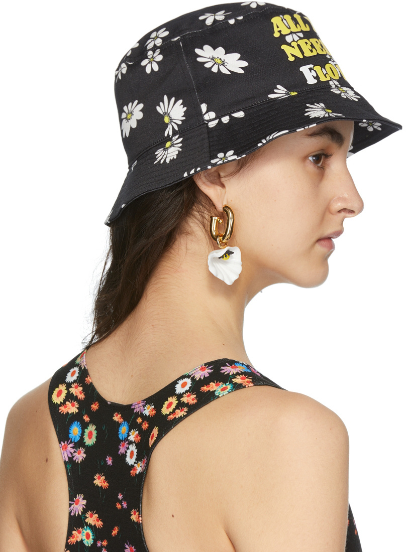 Rabanne Logo Multicolored Fisherman Hat In Nude