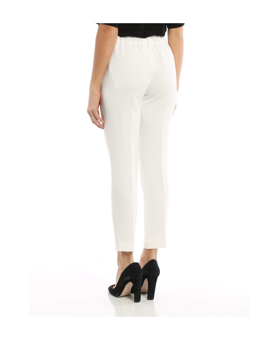 Brunello Cucinelli Woman Pants Light Grey Size 10 Cotton, Brass In White