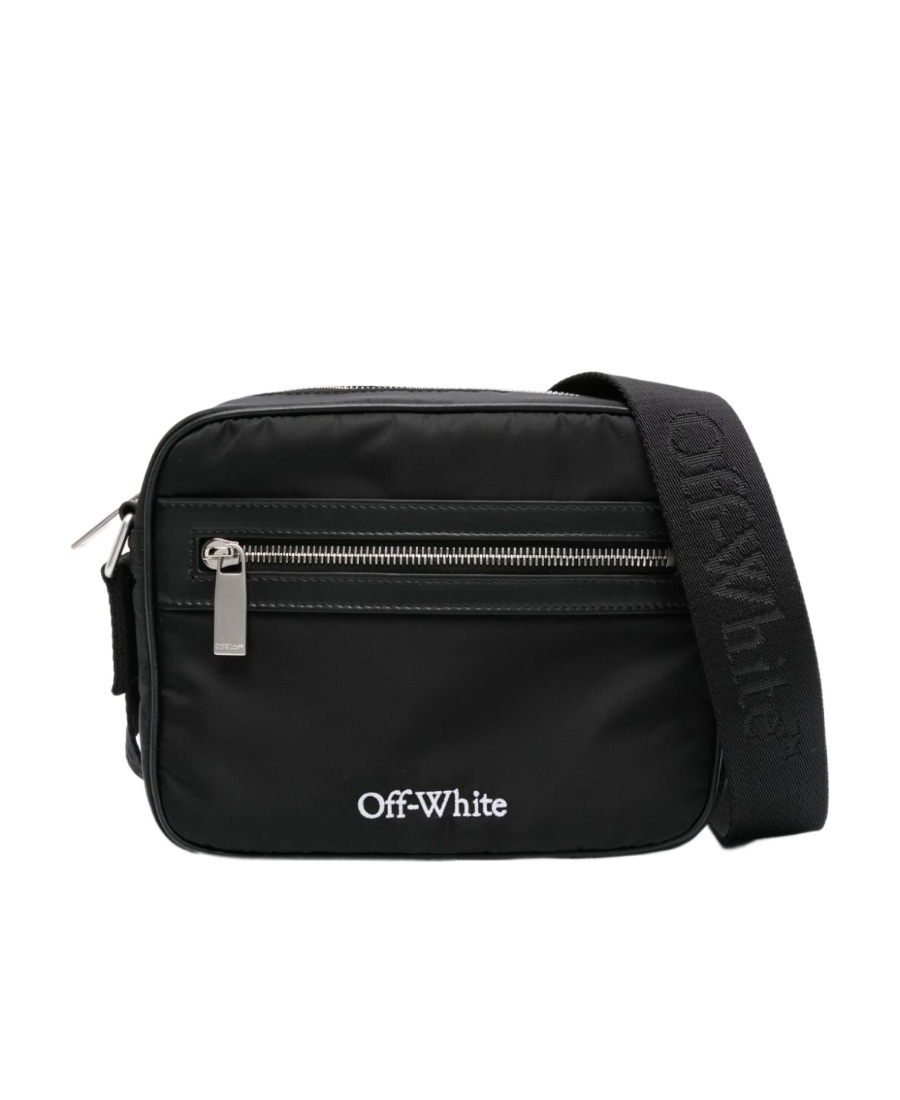 Off-white Core Logo-print Mini Camera Handbag In Black