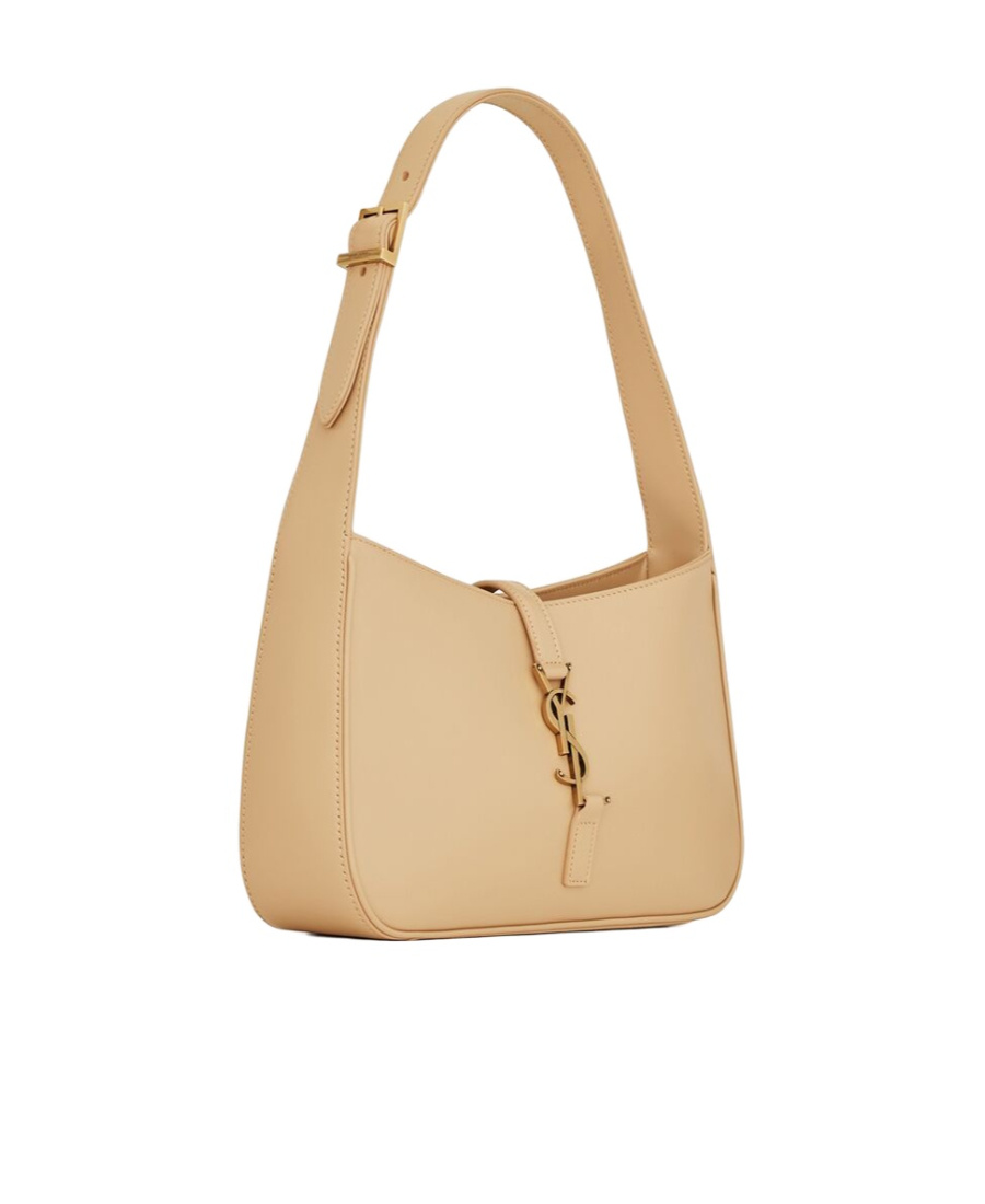 Saint Laurent Le 5 À 7 Hobo Bag In Smooth Leather In Nude