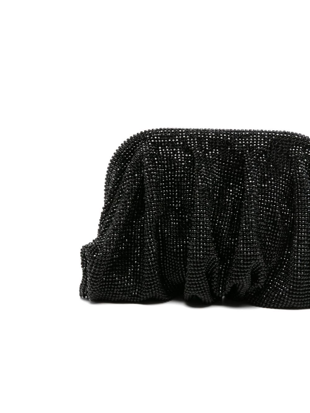 Benedetta Bruzziches Pleated Clutch Bag In Black