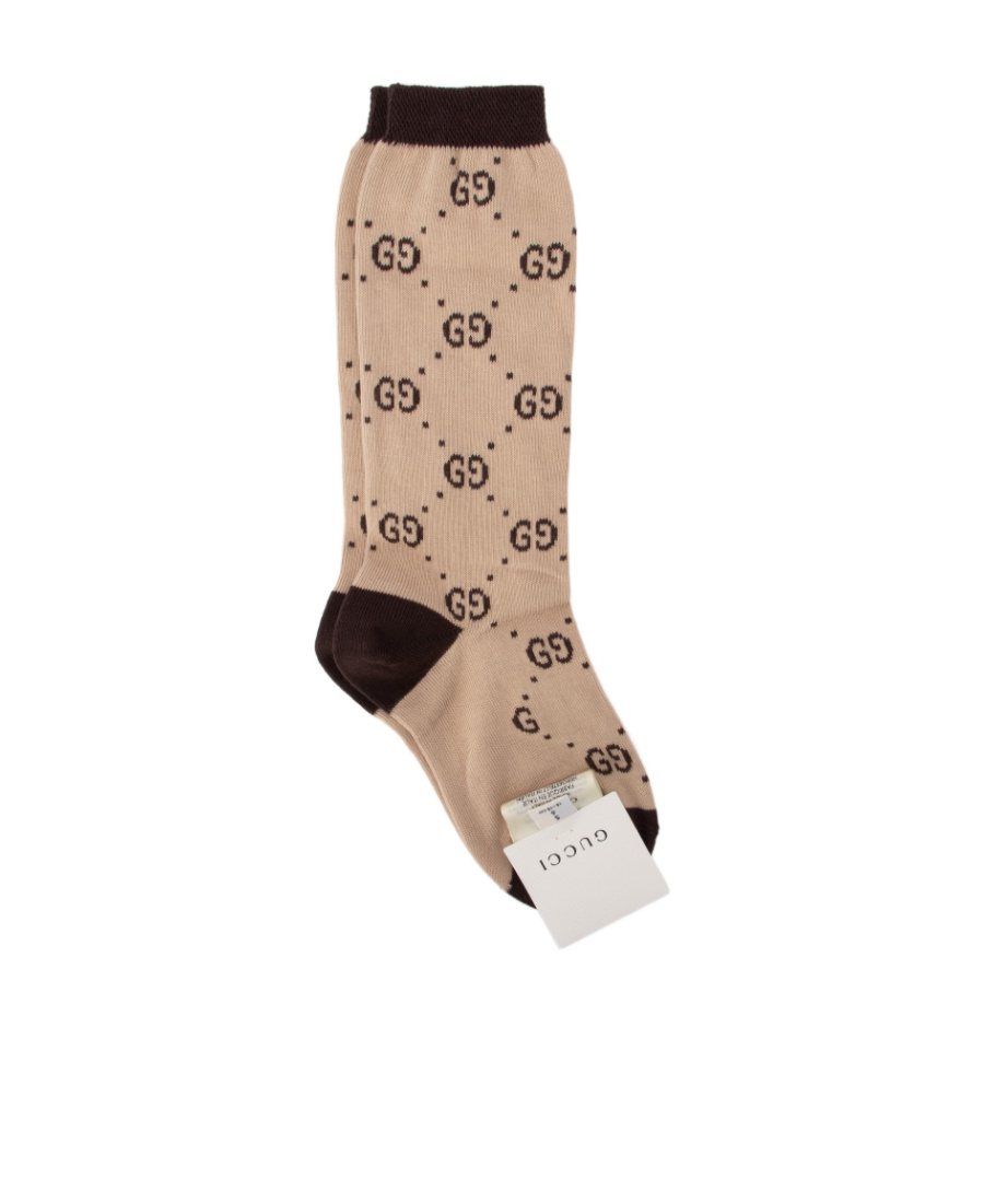GUCCI CHILDREN'S COTTON GG SOCKS