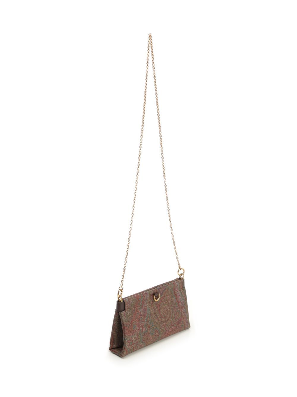Etro Talk Mini Clutch Bag In Brown