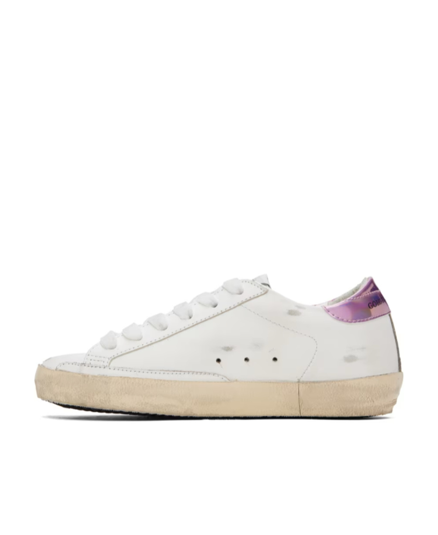 Golden Goose Ssense Exclusive White Super-star Sneakers In White
