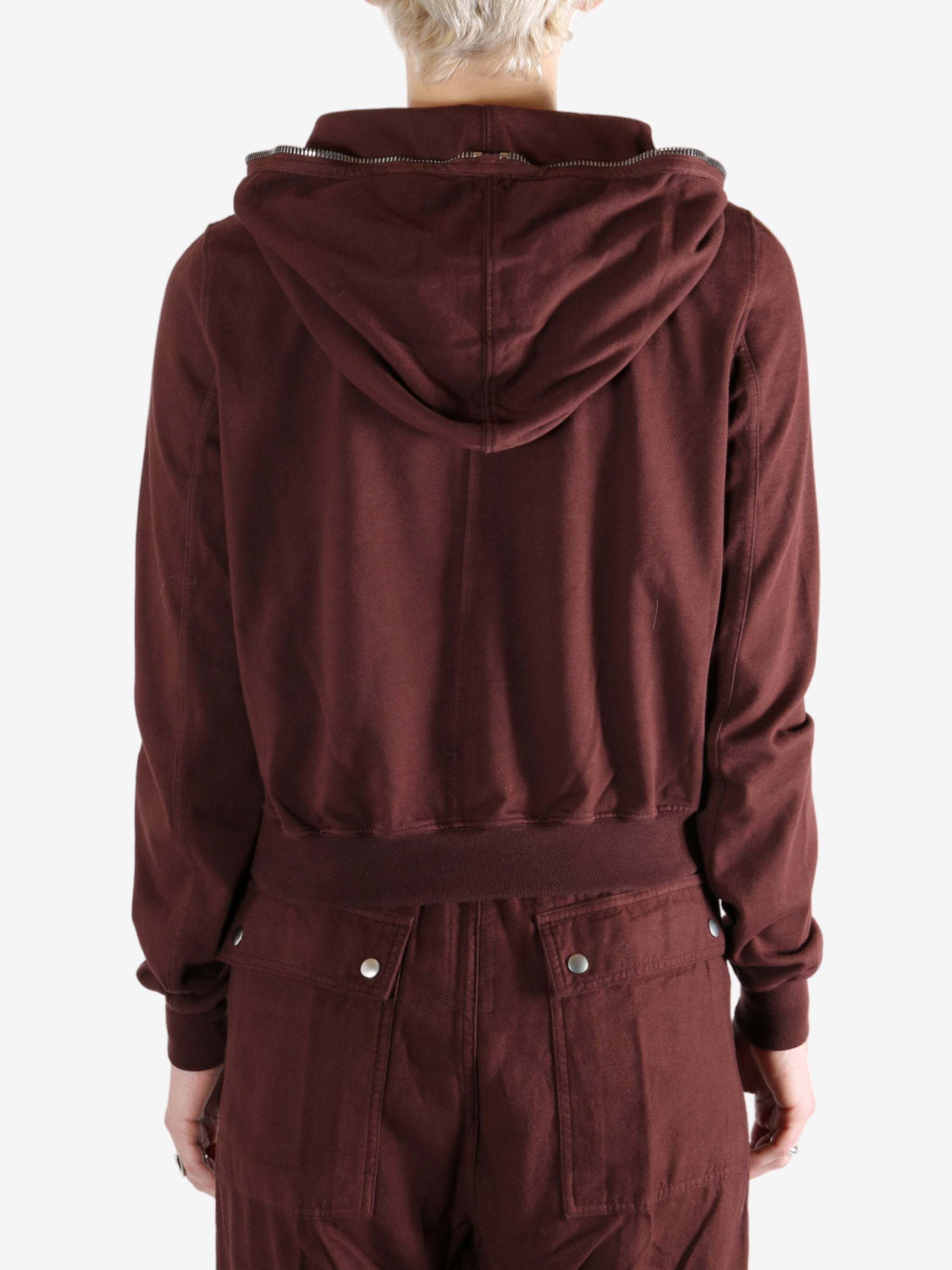 Rick Owens Drkshdw Long-sleeved Sweatshirt In Brown