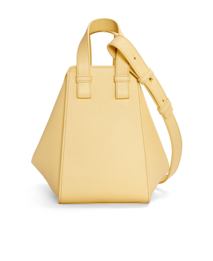 Loewe Hammock Logo Shoulder Bag In Nude