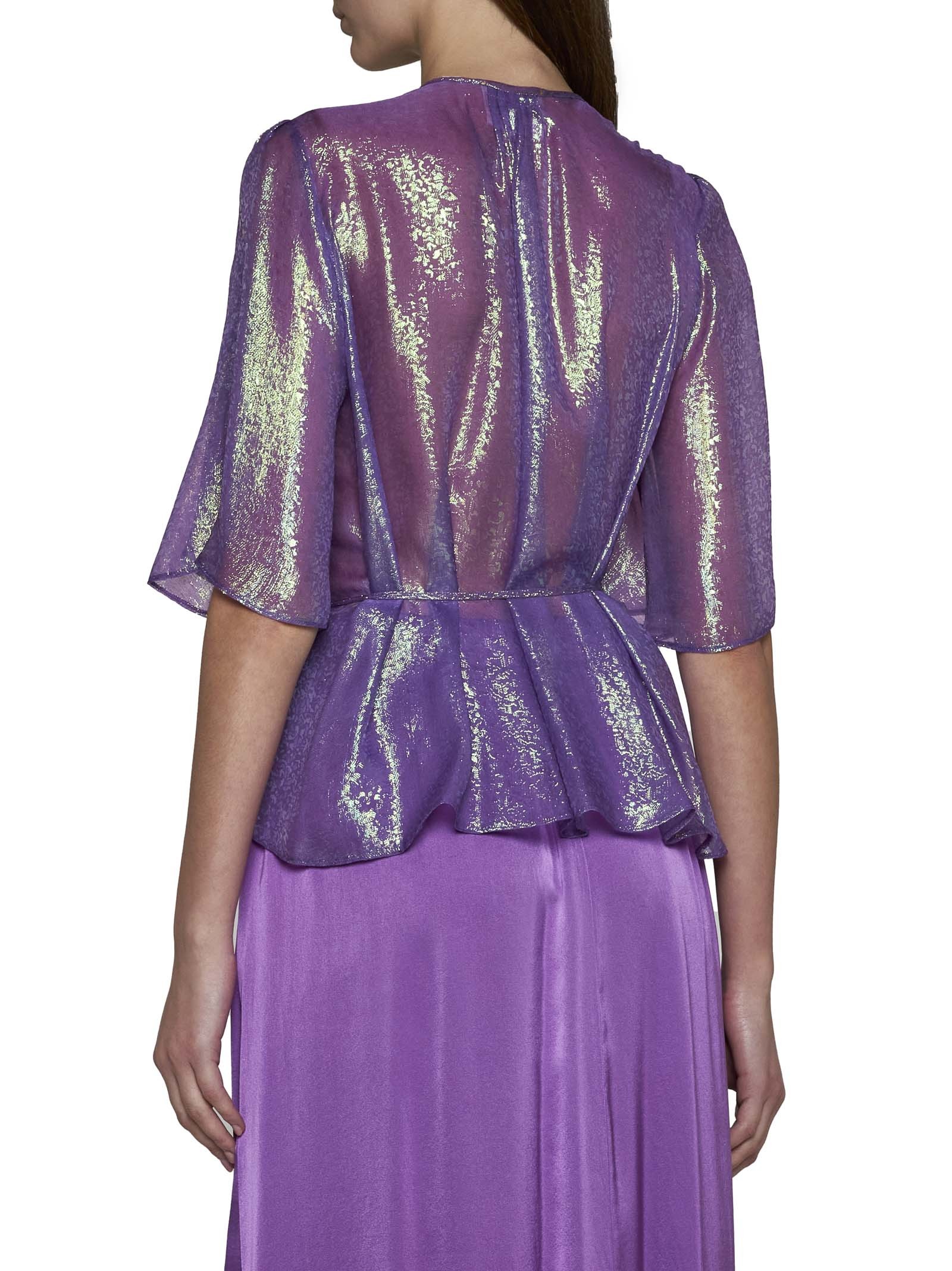 FORTE FORTE FORTE FORTE SHIMMER WRAP TOP