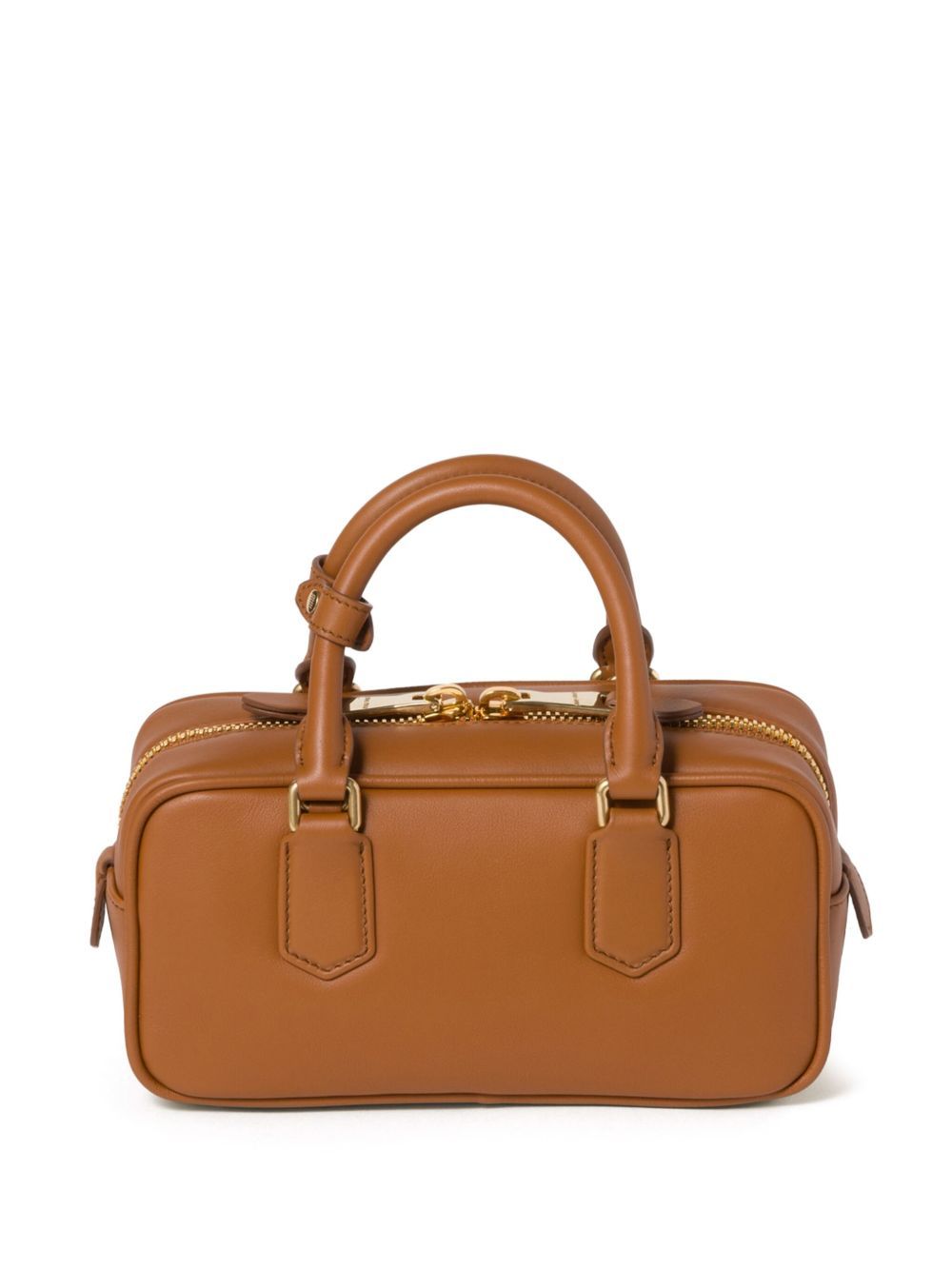 Miu Miu Arcadie Regular Cognac Coloured Top Case Women In Brown