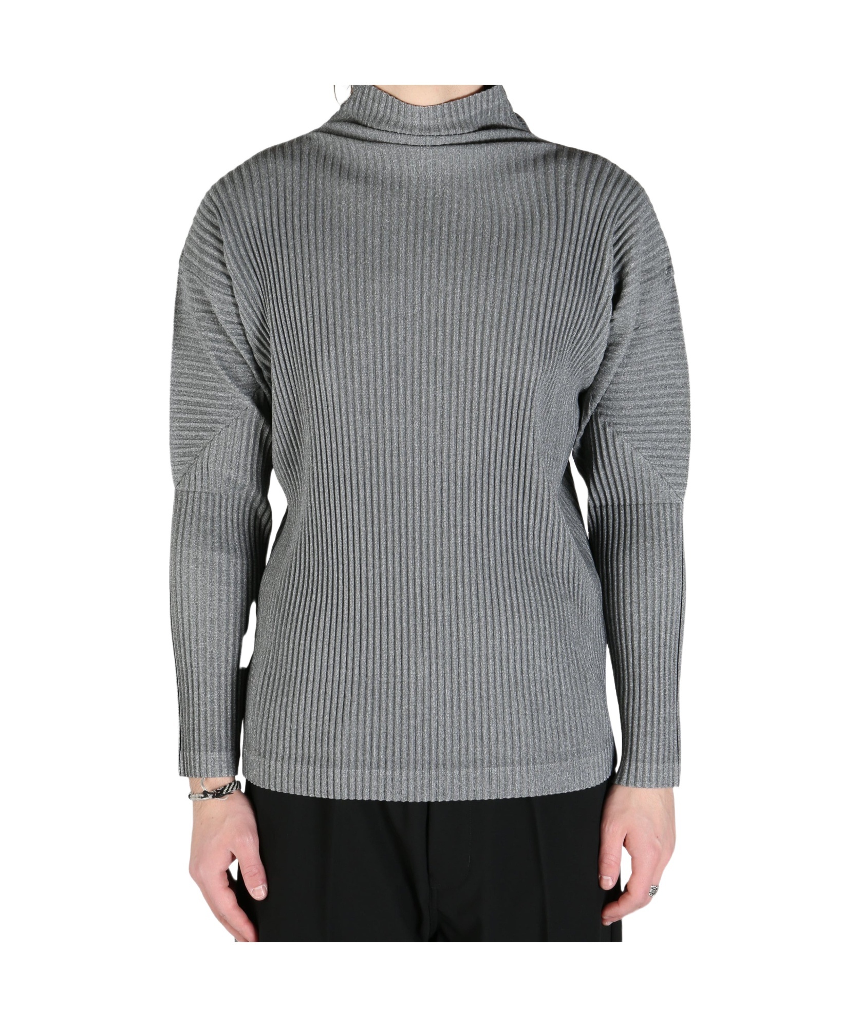 Issey Miyake Pleats Top In Gray