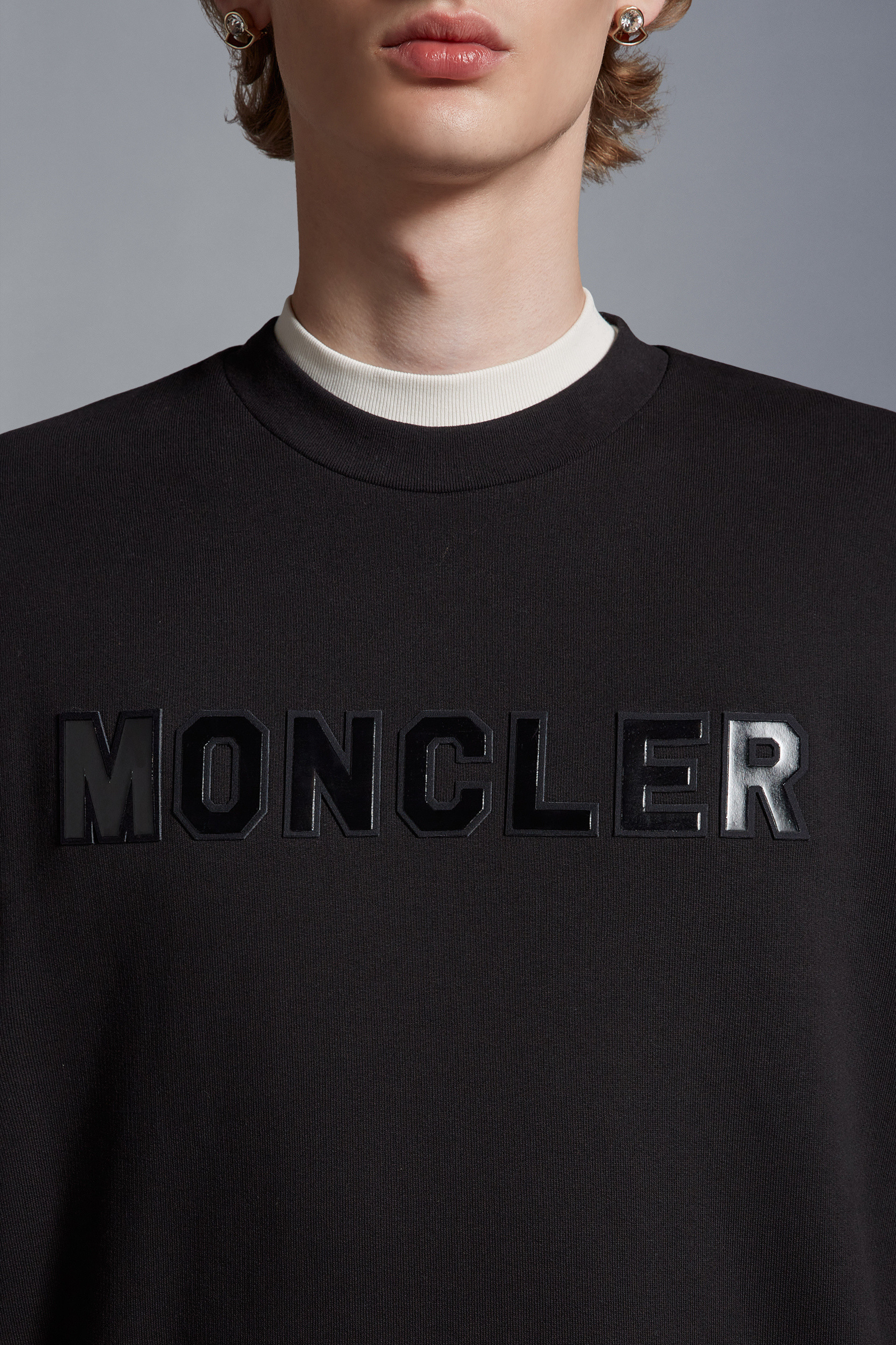 Moncler Men's Logoed Sweatshirt In Black