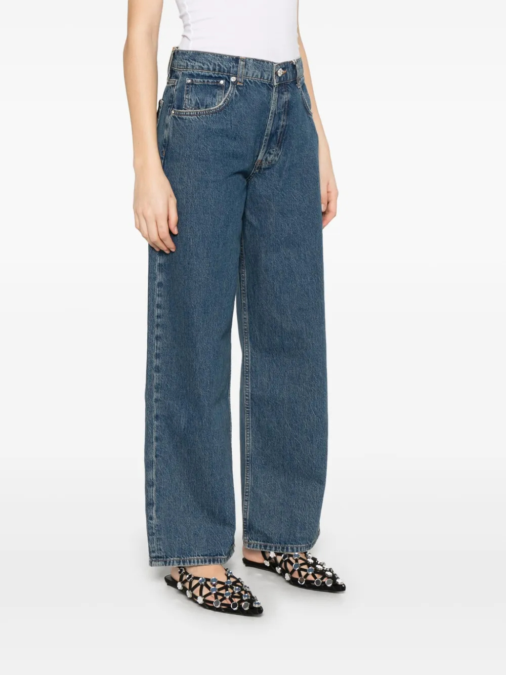 Shop Anine Bing Straight Jeans