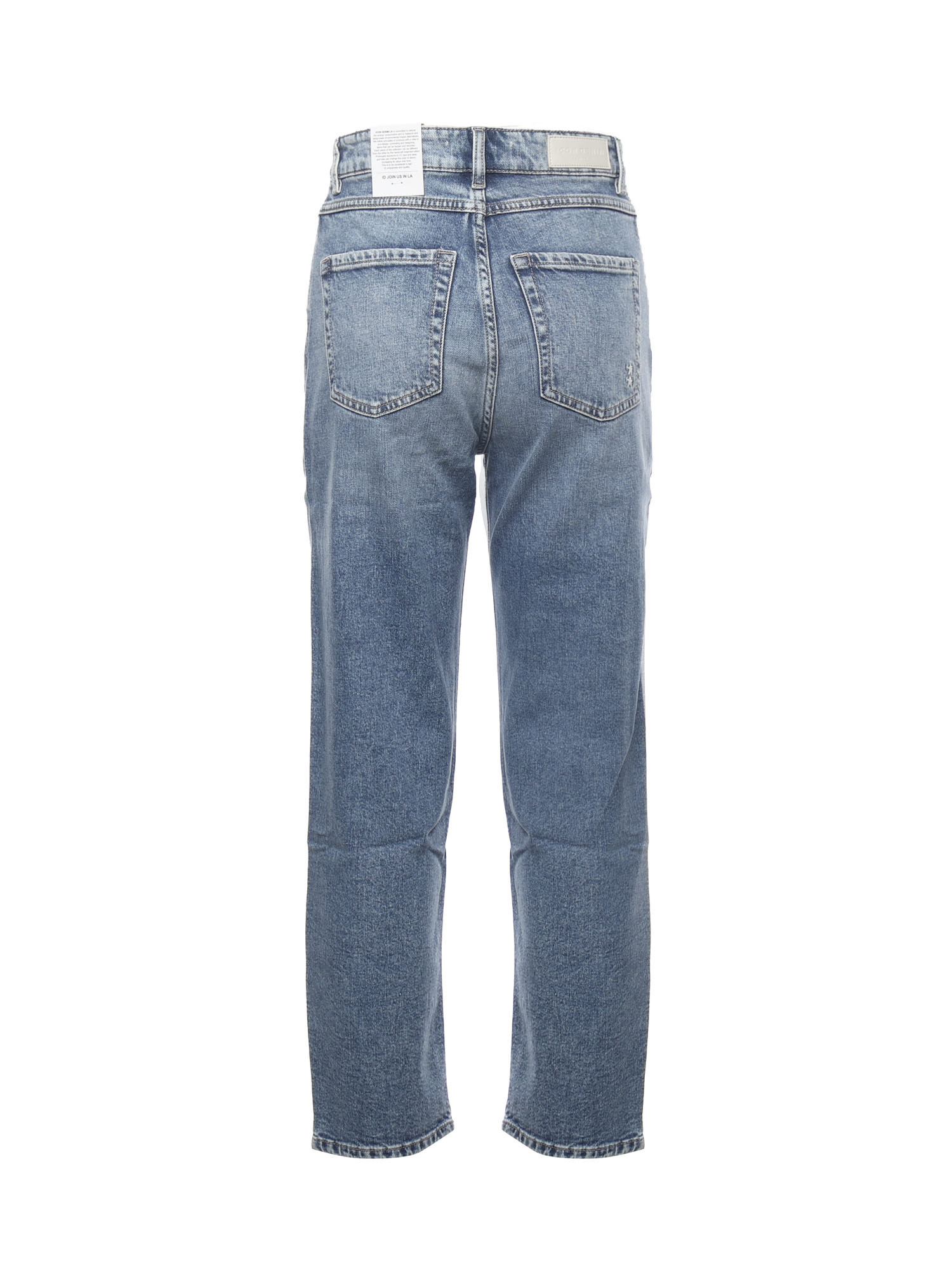 Icon Denim Denim Trousers With Belt Loops In Gray