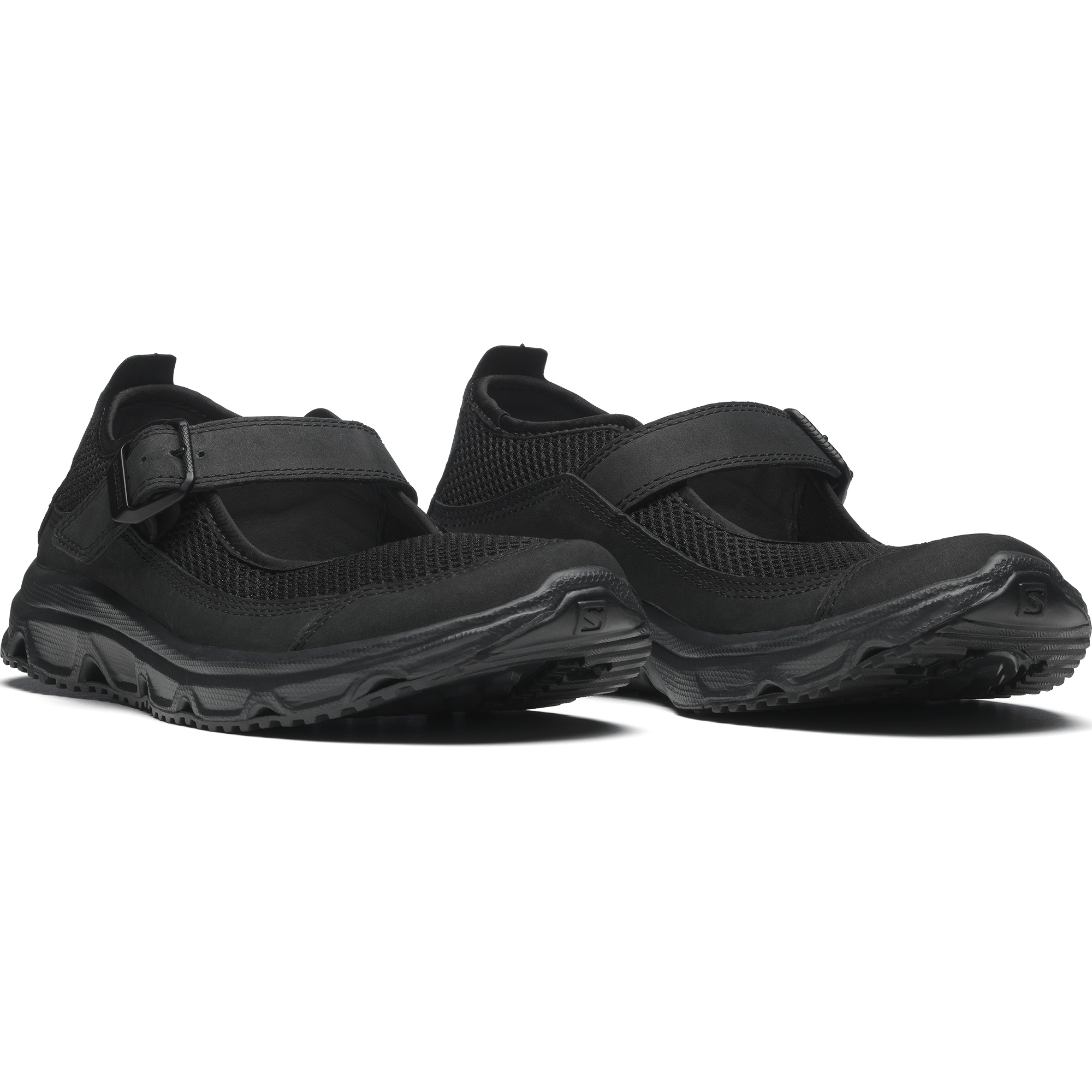 Salomon Rx Marie-jeanne Rubber-trimmed Mesh Sandals In Black
