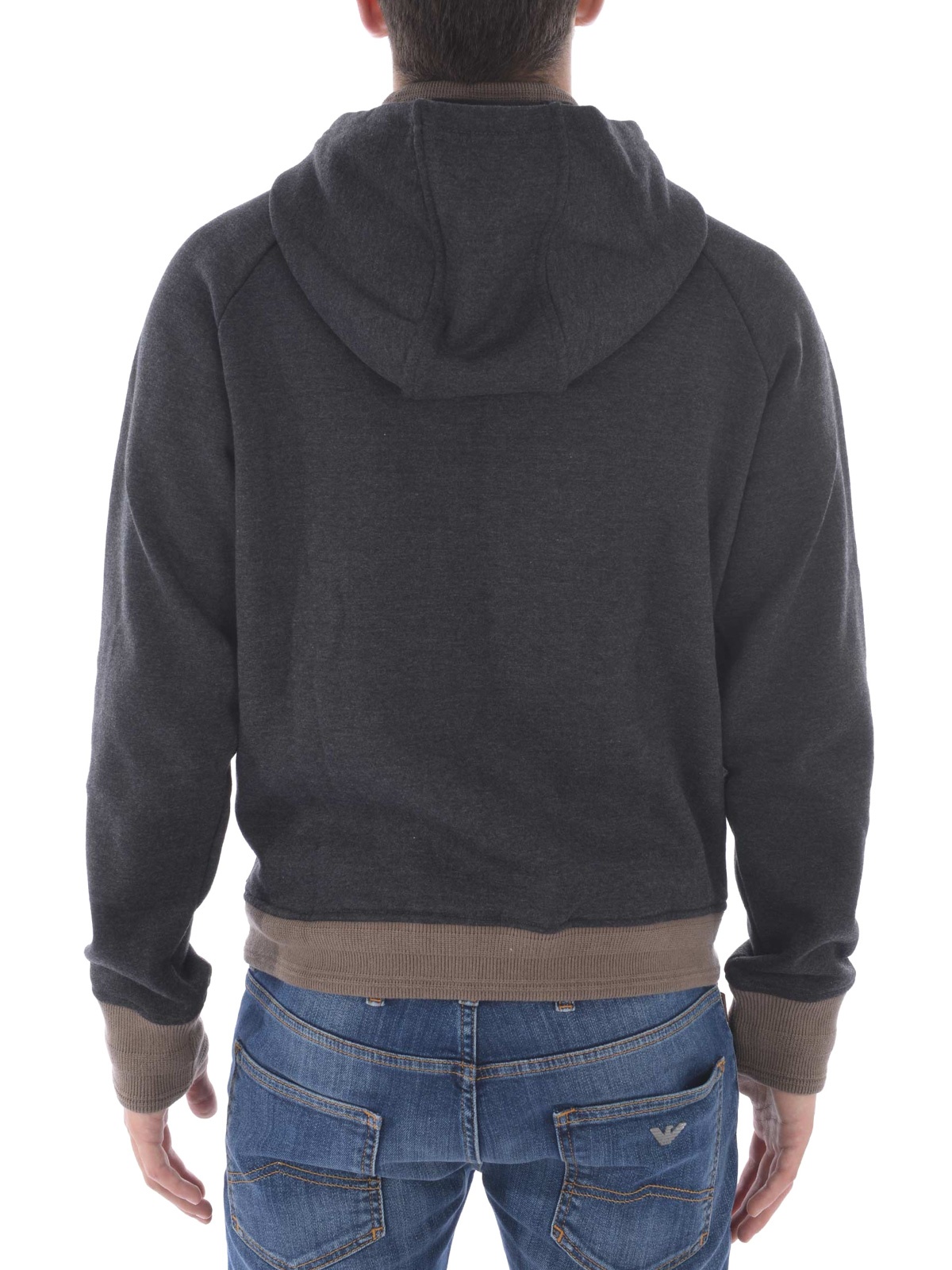 ARMANI JEANS LOGO DETAILS SPORTS LEISURE JACKET