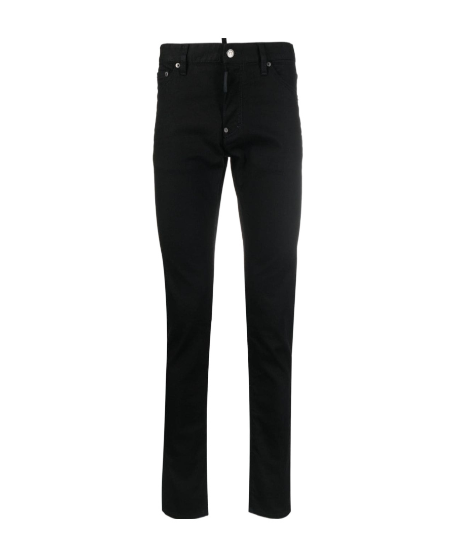Dsquared2 Cotton Cargo Trouser With Logo Patch In Black