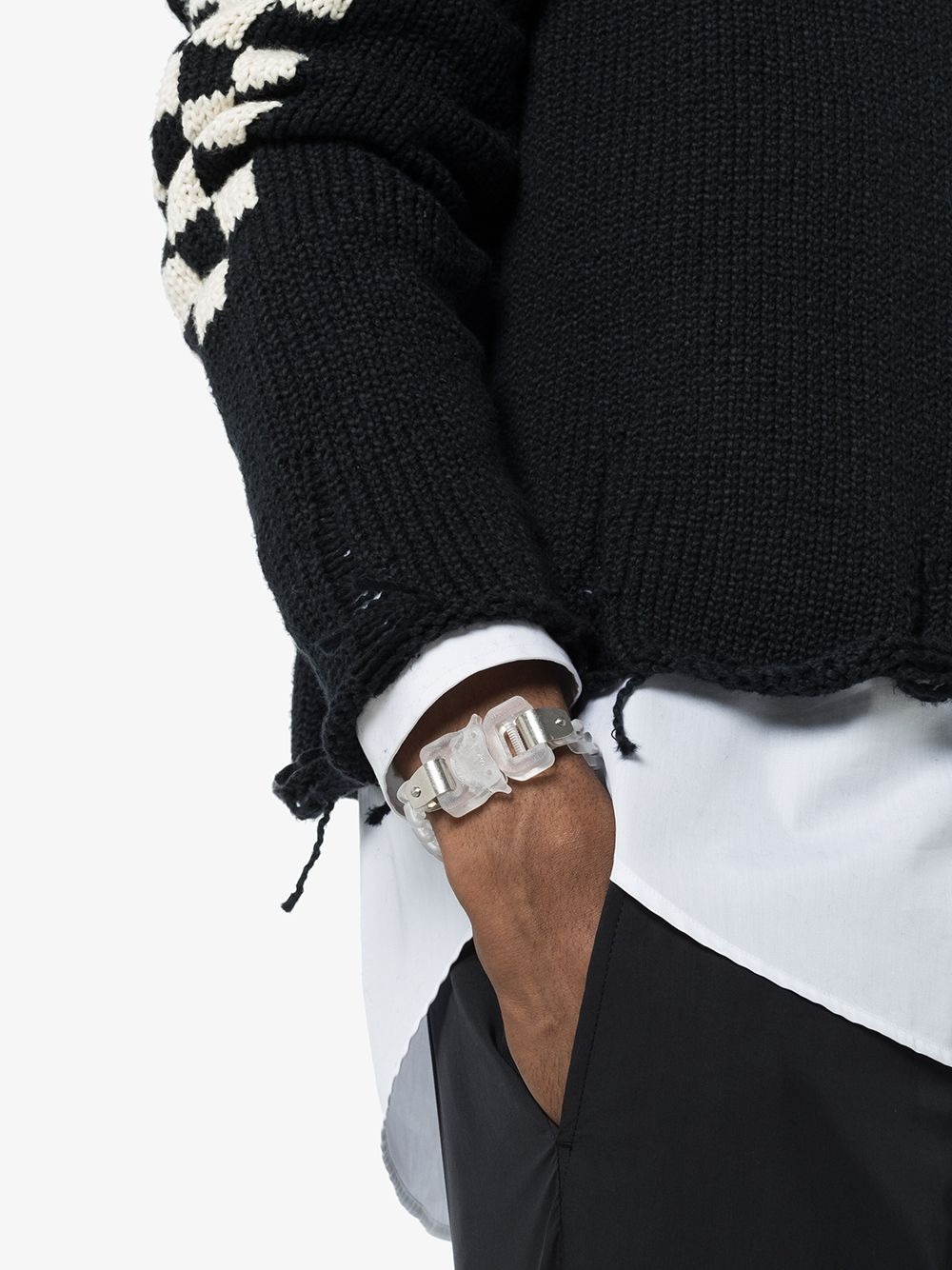 Alyx Transparent Chain Bracelet In White