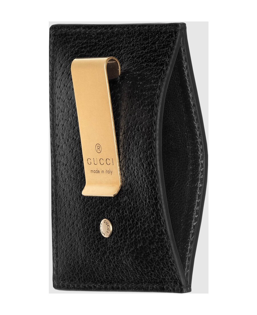 Gucci Gg Marmont Money-clip Wallet In Black