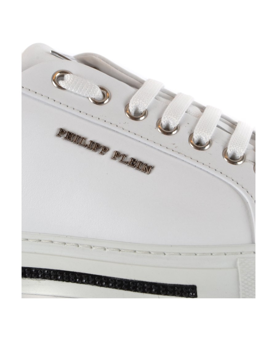 Shop Philipp Plein Logo Leisure Sports Shoes In White