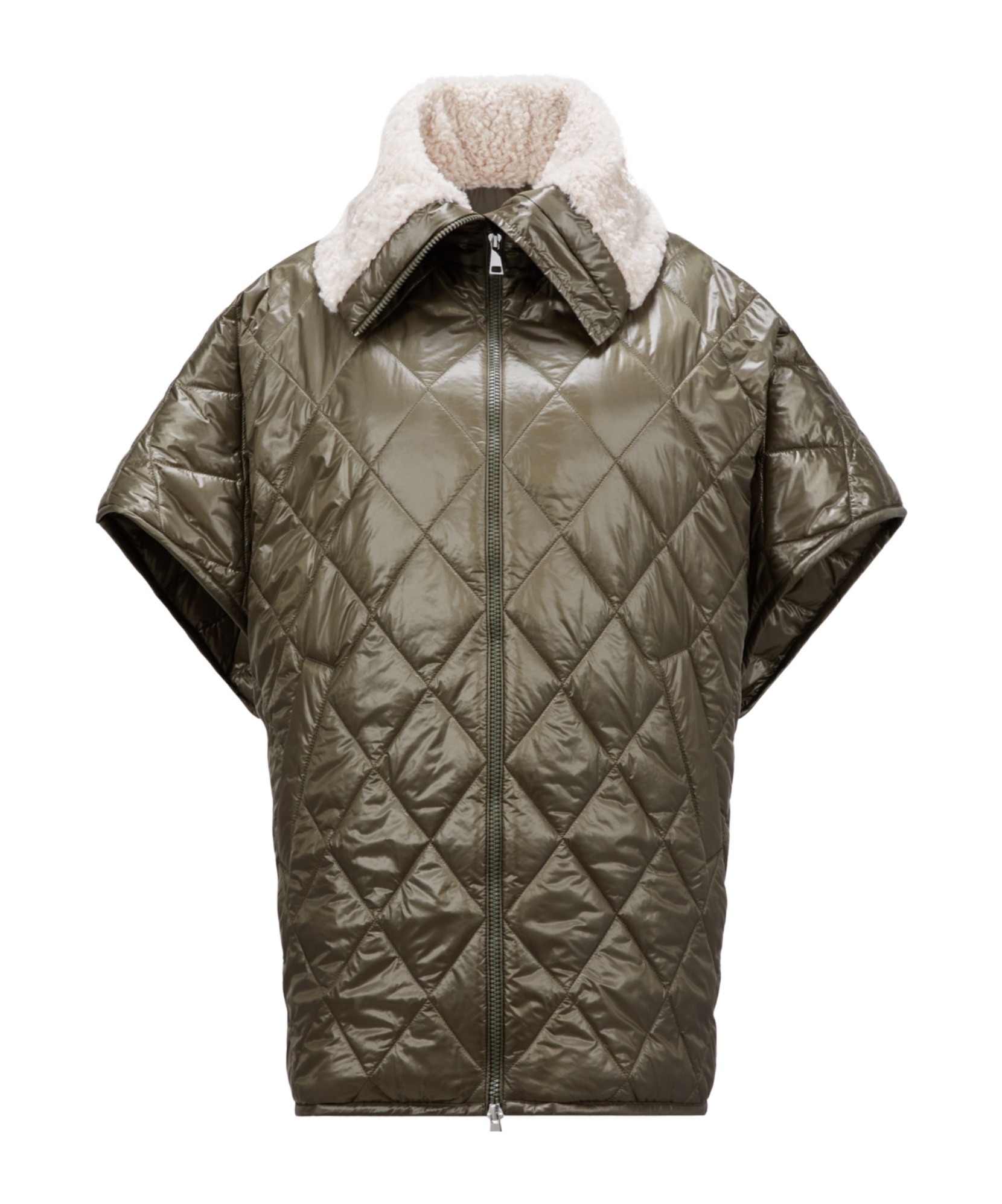 Moncler Cloak Down Jacket In Green