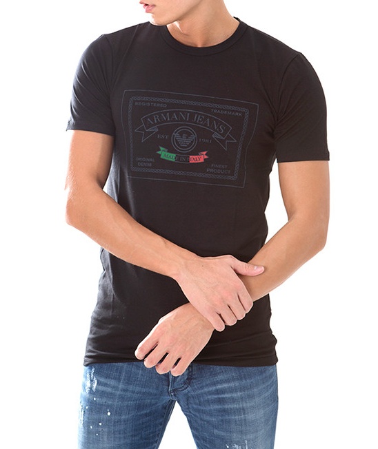 ARMANI JEANS LOGO DETAILS T-SHIRT