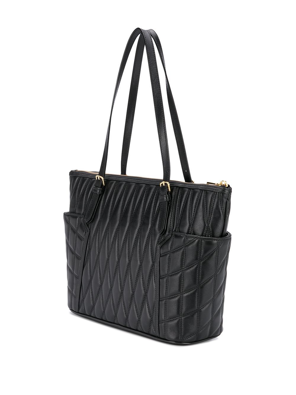 Shop Bally Quited Logo-plaque Tote Bag In Blue