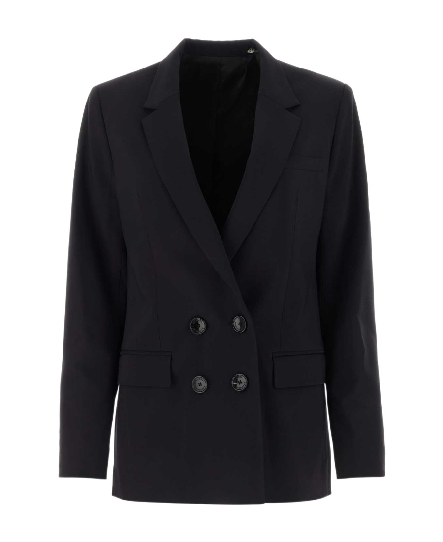 Isabel Marant Fevim Wool Double-breasted Blazer In Black